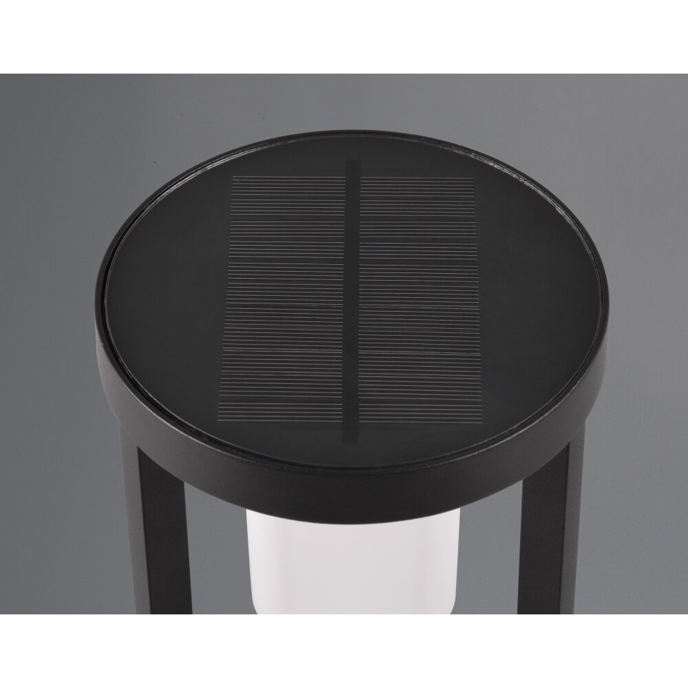 Trio Carmo Lampade solari LED Nero, 1-Luce, Sensori di movimento