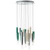 Brilliant Inez Lampada a Sospensione LED Argento, 14-Luci