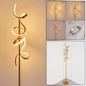 Lavaca Lampada da terra LED Oro, 2-Luci