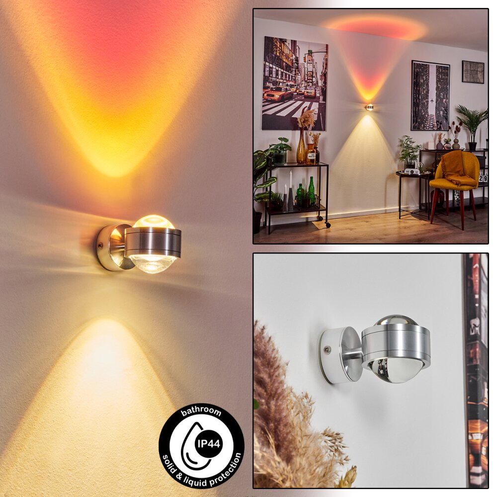 Indore Applique LED Alluminio, 2-Luci main product photo