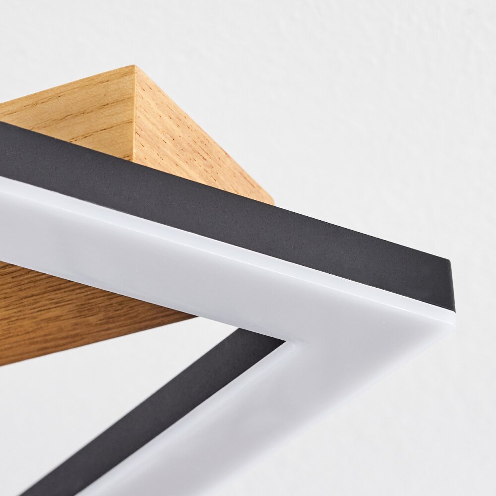 Tavon Plafoniera LED Écru, Nero, 1-Luce