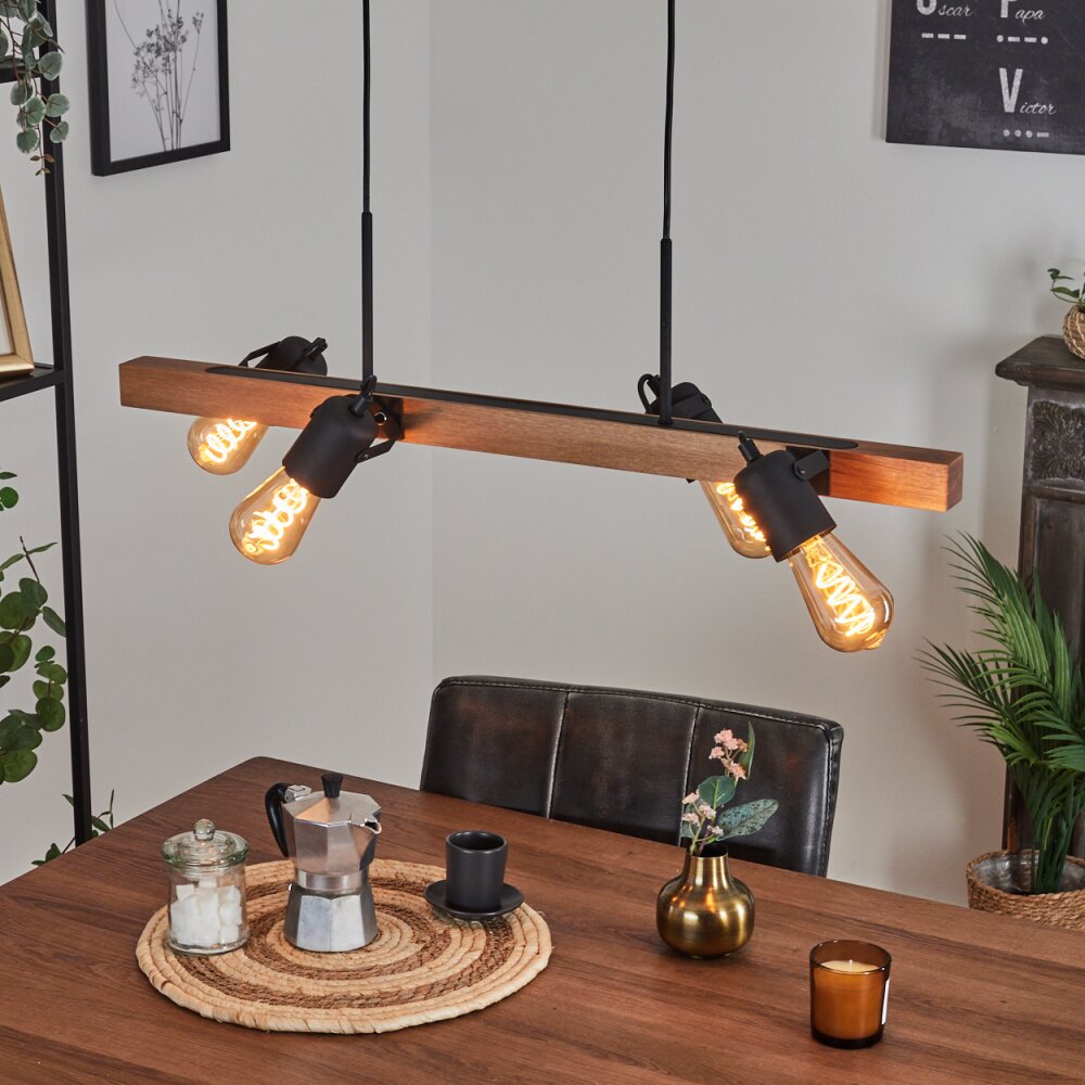 Kouk Lampada a Sospensione Écru, Nero, 4-Luci main product photo