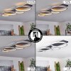 Rodekro Plafoniera LED Nero, Argento, 1-Luce