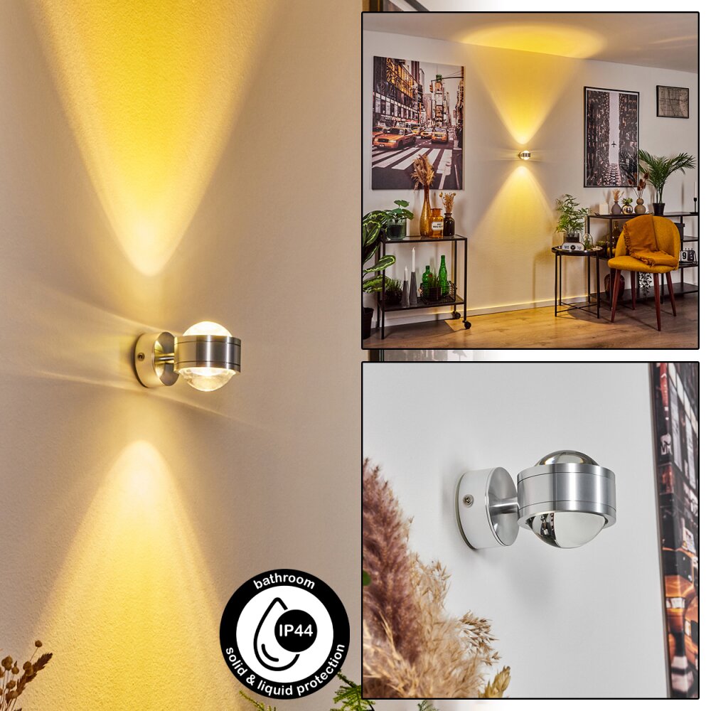 Indore Applique LED Alluminio, 2-Luci main product photo