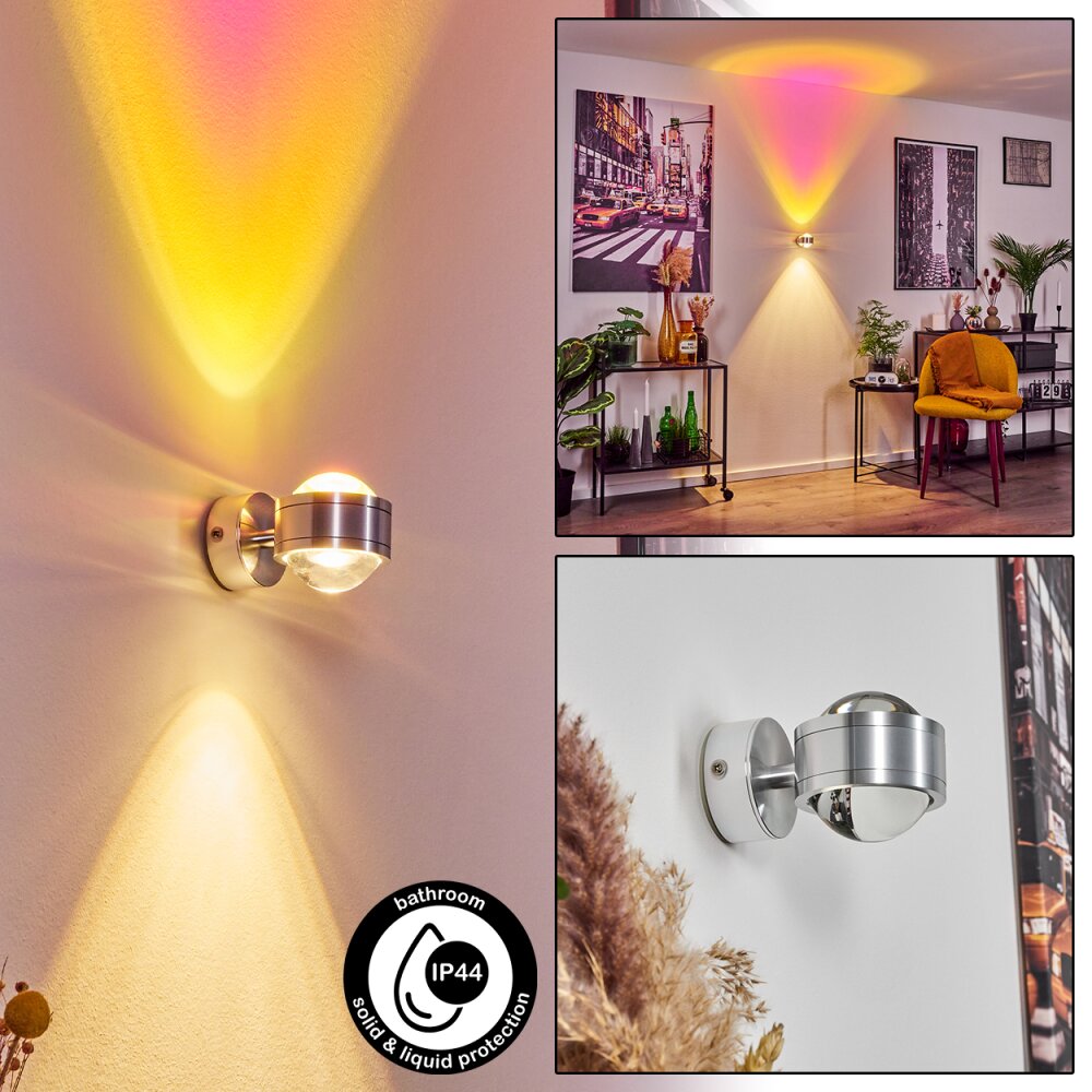 Indore Applique LED Alluminio, 2-Luci main product photo