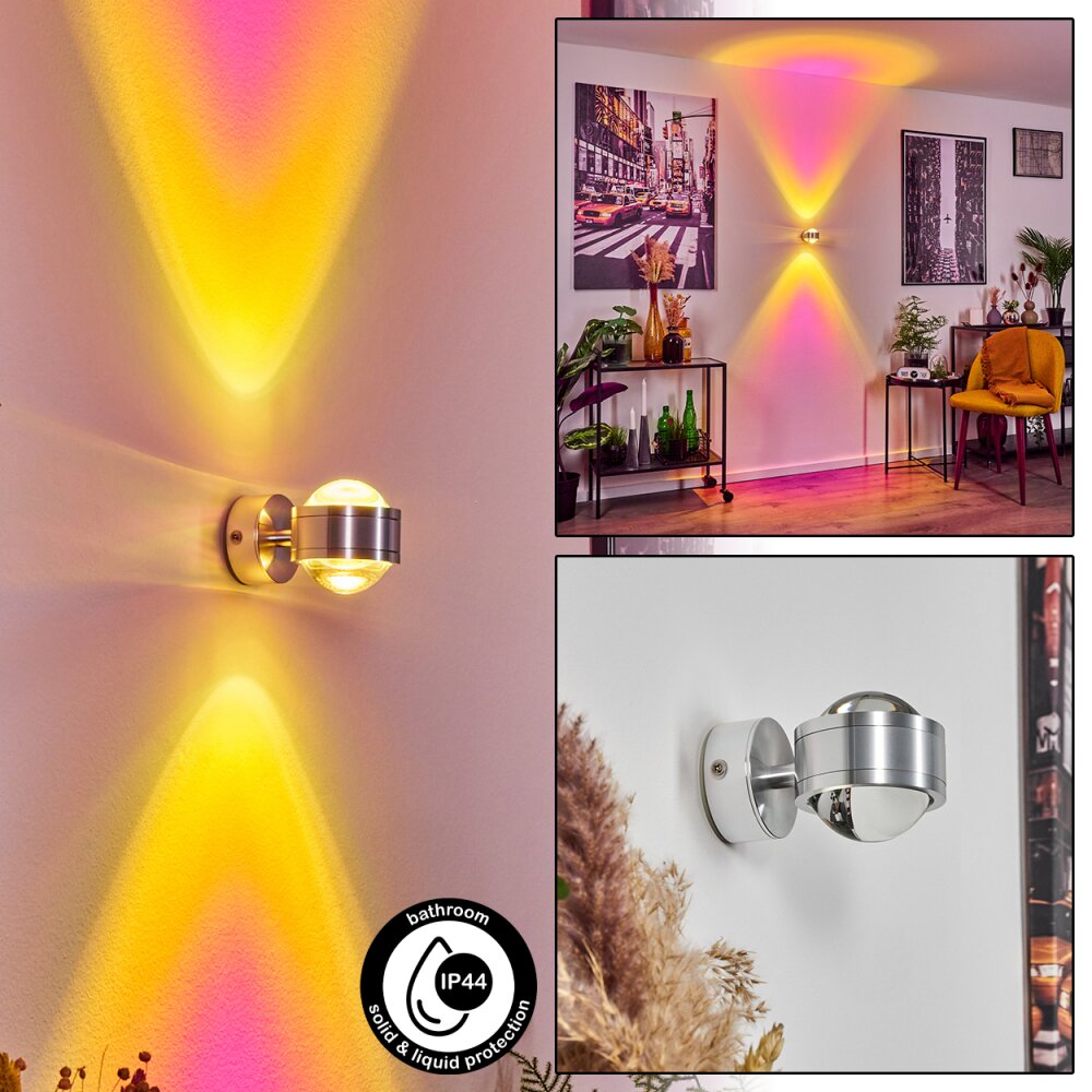 Indore Applique LED Alluminio, 2-Luci main product photo