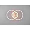 Reality Giro Plafoniera LED Aspetto del legno, Nero, 1-Luce, Telecomando