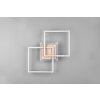 Reality Giro Plafoniera LED Aspetto del legno, Nero, 1-Luce, Telecomando