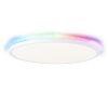 Brilliant Saltery Plafoniera LED Bianco, 1-Luce, Telecomando, Cambia colore