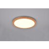 Reality Camillus Plafoniera LED Aspetto del legno, Bianco, 1-Luce