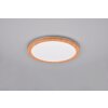 Reality Camillus Plafoniera LED Aspetto del legno, Bianco, 1-Luce