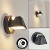 Villermon Applique da esterno LED Nero, 1-Luce