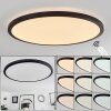 Tamesch Plafoniera LED Nero, 1-Luce, Telecomando