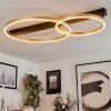 Cajean Plafoniera LED Nero, 1-Luce