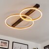 Cajean Plafoniera LED Nero, 1-Luce