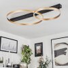 Cajean Plafoniera LED Nero, 1-Luce