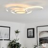 Olok Plafoniera LED Bianco, 1-Luce, Telecomando