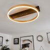 Cajean Plafoniera LED Nero, 1-Luce