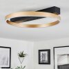 Cajean Plafoniera LED Nero, 1-Luce