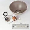 Chipou Lampada a Sospensione Grigio, 1-Luce