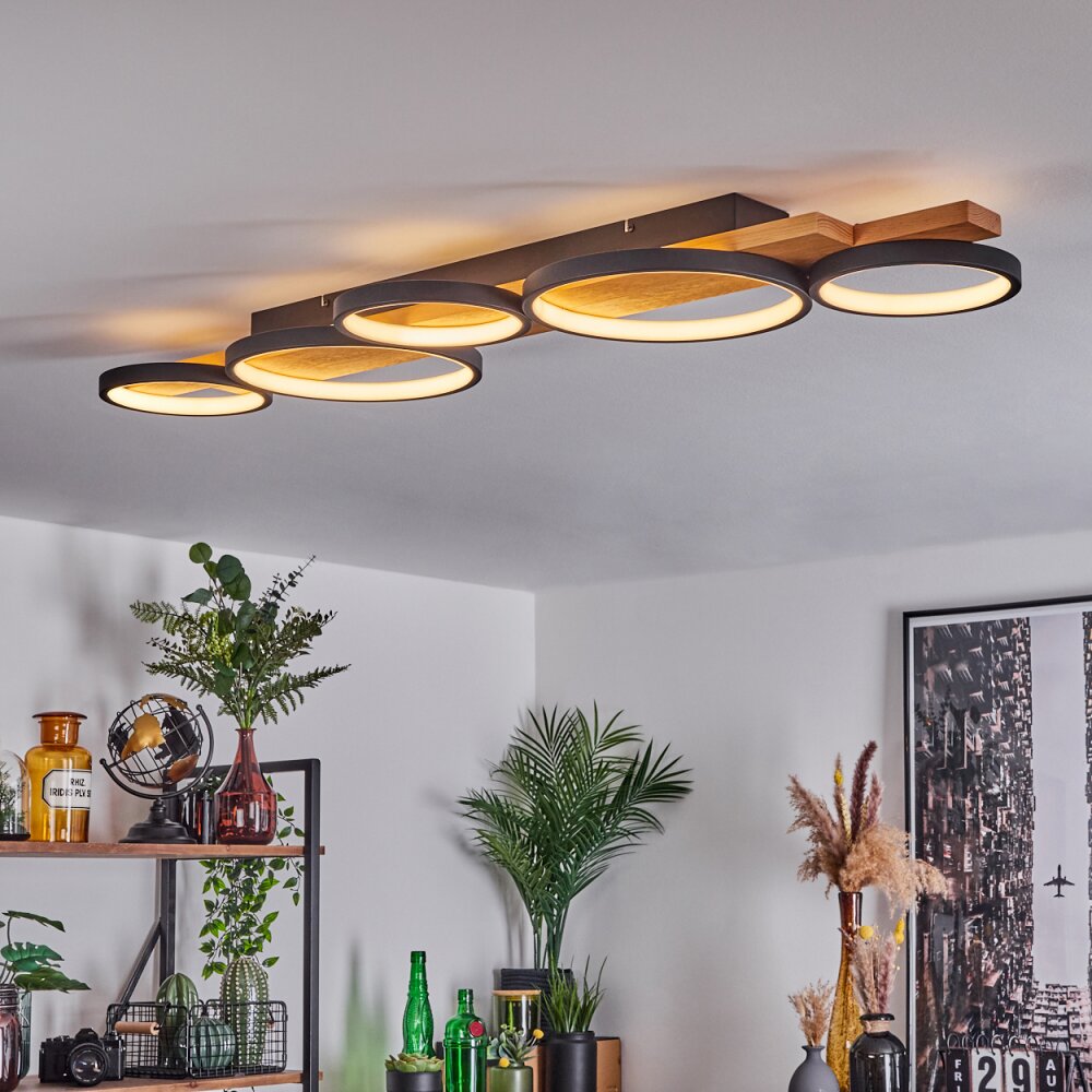 Rodekro Plafoniera LED Écru, Nero, 1-Luce