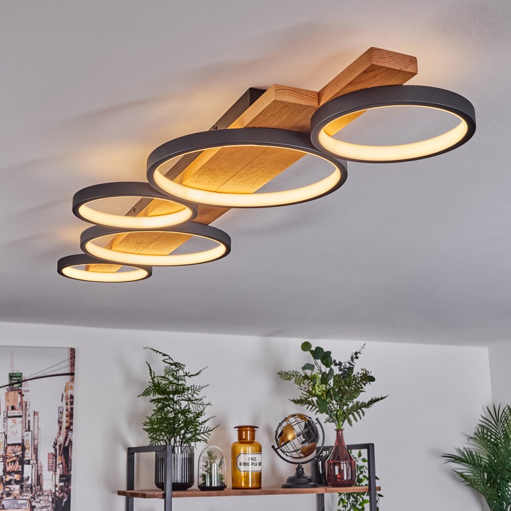 Rodekro Plafoniera LED Écru, Nero, 1-Luce