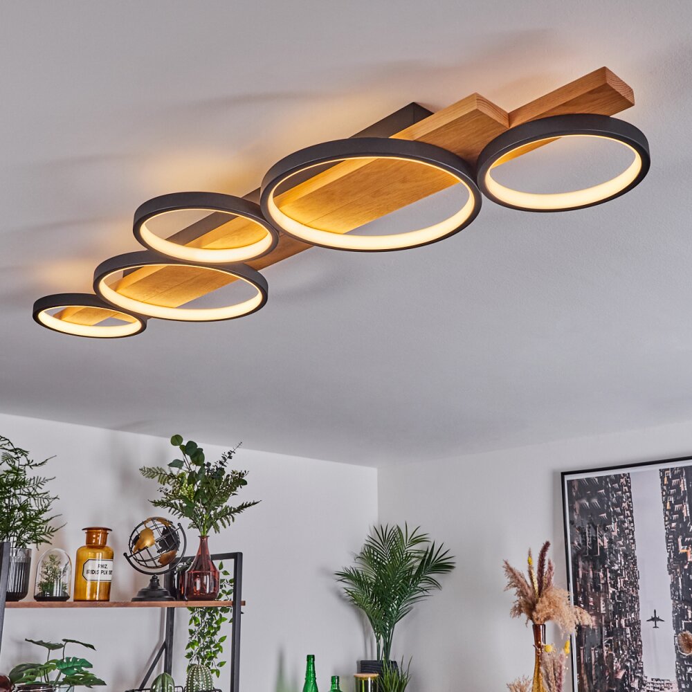 Rodekro Plafoniera LED Écru, Nero, 1-Luce