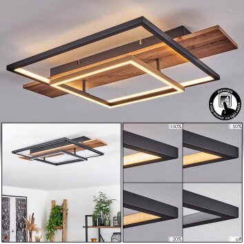 Pompu Plafoniera LED Écru, Nero, 1-Luce