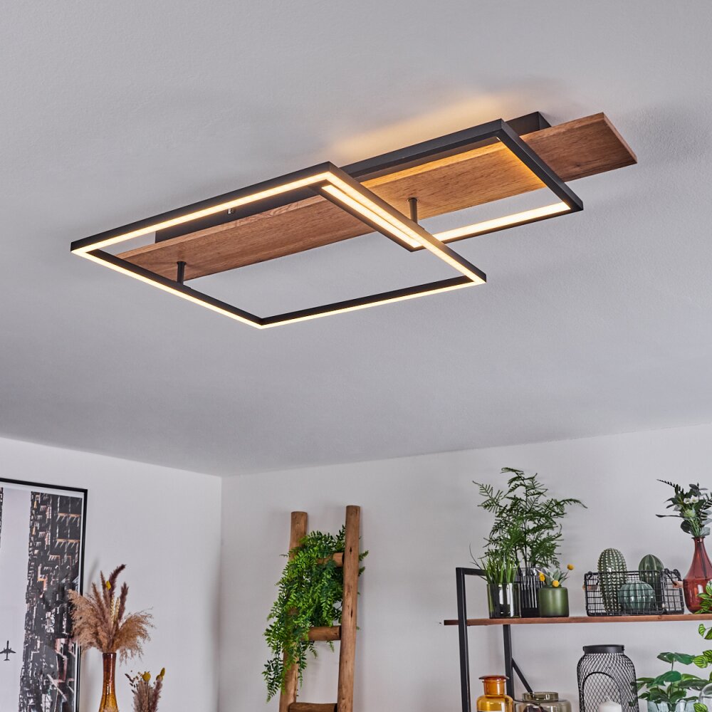 Pompu Plafoniera LED Écru, Nero, 1-Luce