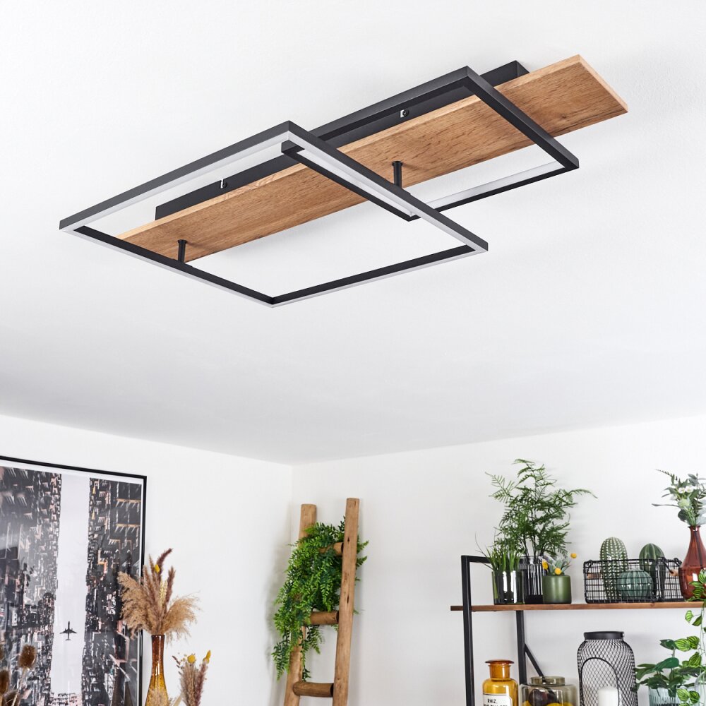 Pompu Plafoniera LED Écru, Nero, 1-Luce