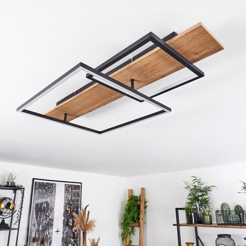 Pompu Plafoniera LED Écru, Nero, 1-Luce