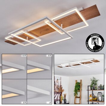 Pompu Plafoniera LED Écru, Bianco, 1-Luce