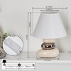 Chrouy Lampada da tavolo Beige, Cromo, 1-Luce