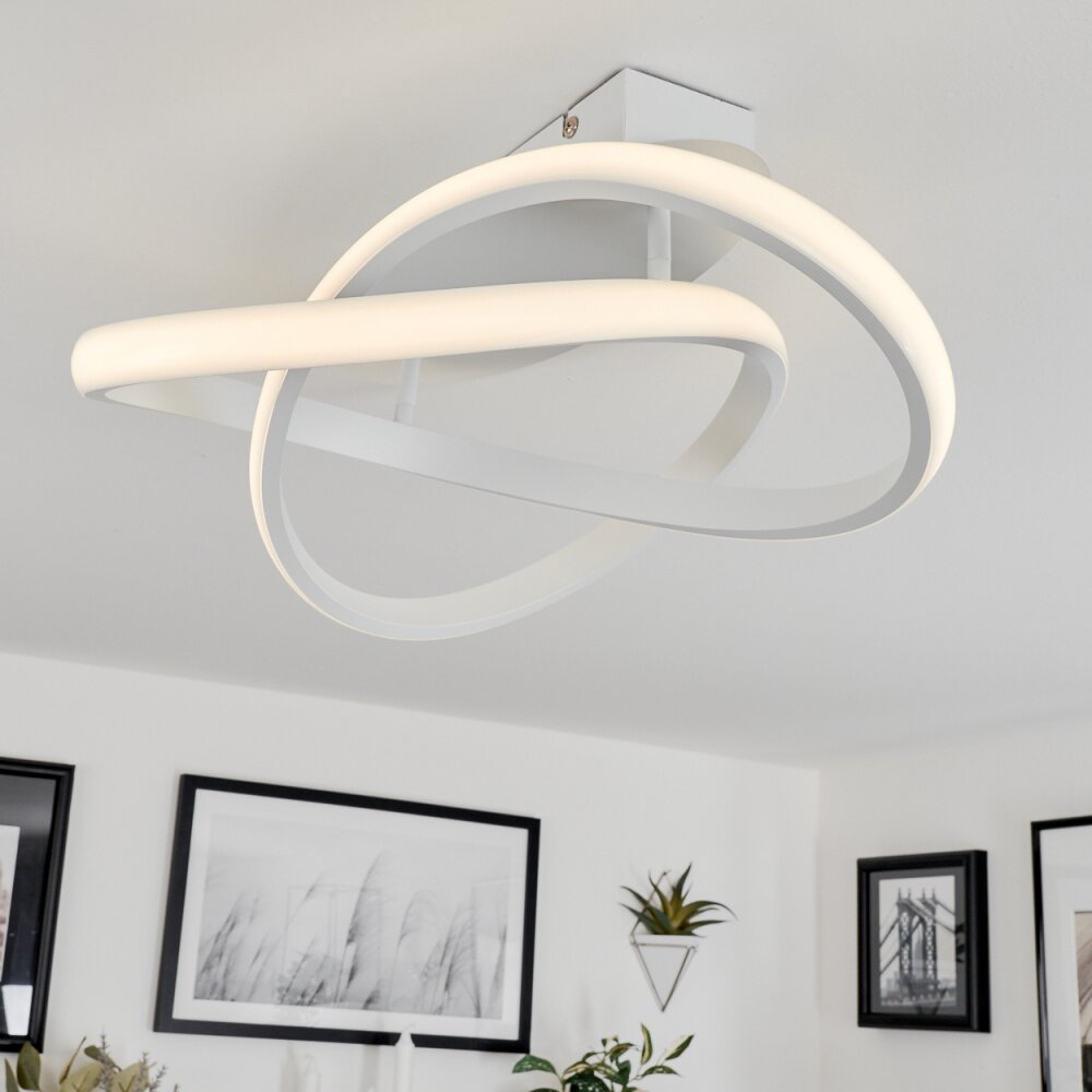 Cochato Plafoniera LED Bianco, 1-Luce