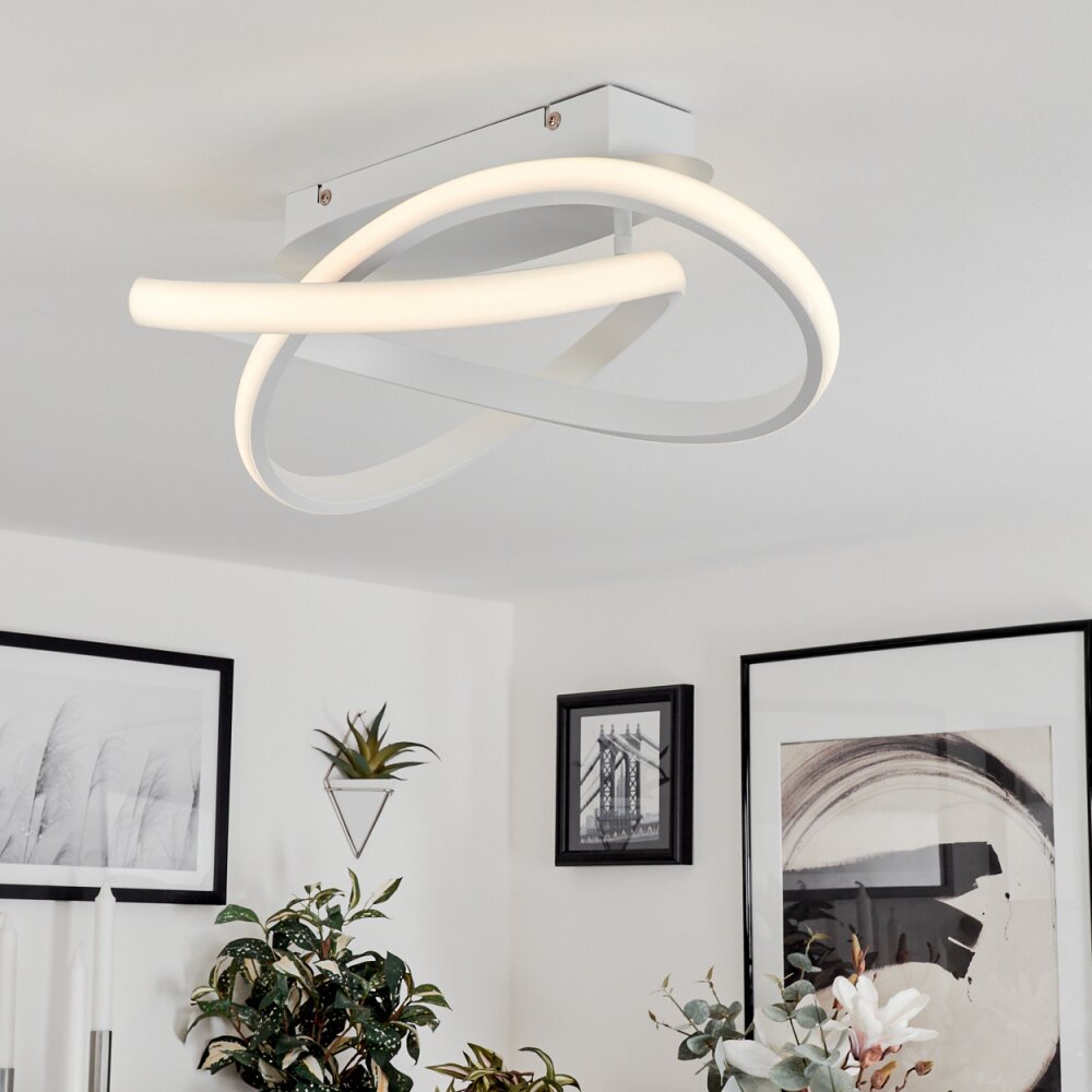Cochato Plafoniera LED Bianco, 1-Luce