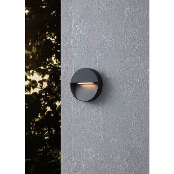 Eglo MARUGGIO Applique da esterno LED Nero, 1-Luce
