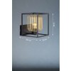 Fischer & Honsel Caydo Applique Nero, 1-Luce