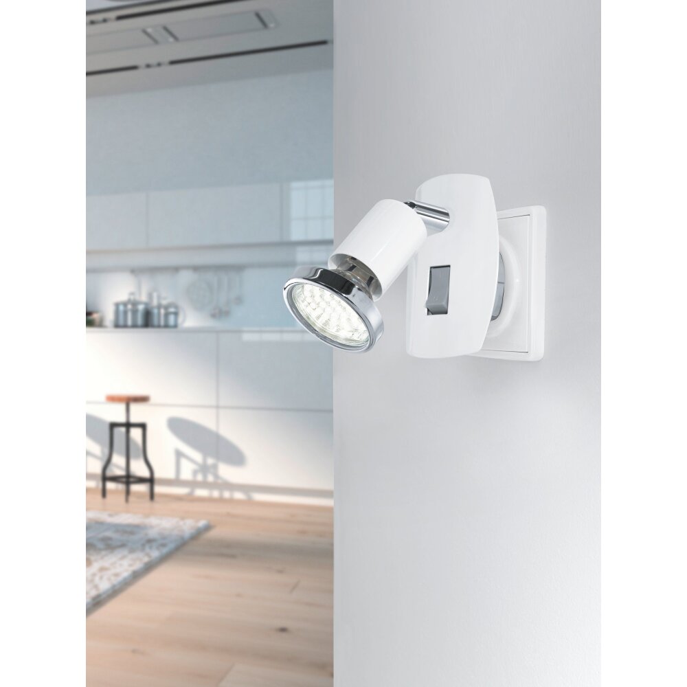 Eglo MINI Lampade con presa elettrica LED Cromo, Grigio, Bianco, 1-Luce main product photo