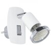 Eglo MINI Lampade con presa elettrica LED Cromo, Grigio, Bianco, 1-Luce