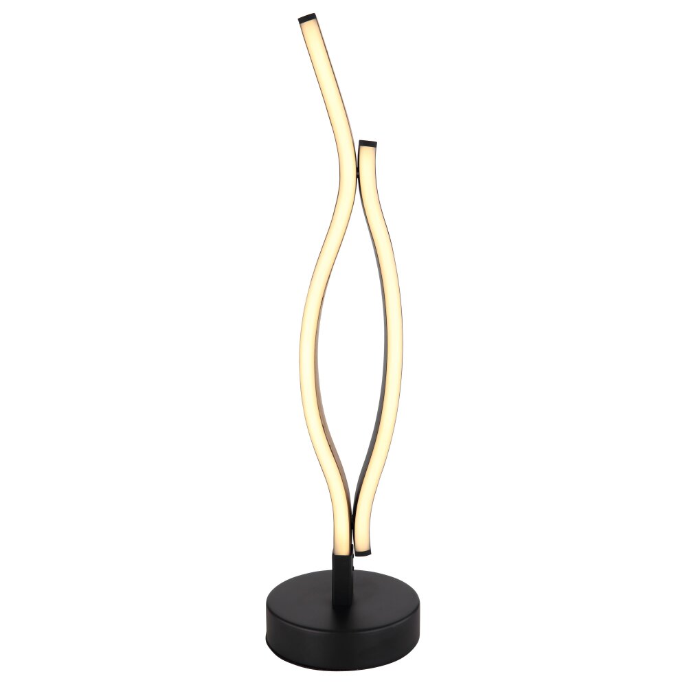 Globo GERONIMO Lampada da tavolo LED Aspetto del legno, Nero, 1-Luce