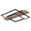 Globo VANNI Plafoniera LED Aspetto del legno, Nero, 1-Luce