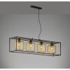 Fischer & Honsel Caydo Lampada a Sospensione Nero, 4-Luci