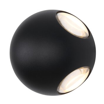 Globo SLICE Applique da esterno LED Nero, 1-Luce