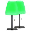 FHL easy Fiumara Lampada da tavolo LED Nero, 1-Luce, Telecomando, Cambia colore