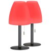 FHL easy Fiumara Lampada da tavolo LED Nero, 1-Luce, Telecomando, Cambia colore