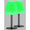 FHL easy Fiumara Lampada da tavolo LED Nero, 1-Luce, Telecomando, Cambia colore