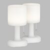 FHL easy Termoli Lampada da tavolo LED Bianco, 1-Luce, Telecomando, Cambia colore