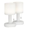 FHL easy Termoli Lampada da tavolo LED Bianco, 1-Luce, Telecomando, Cambia colore