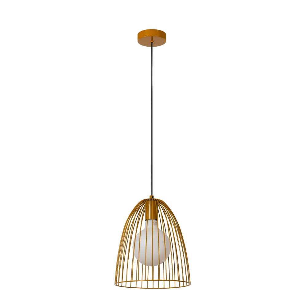 Lucide MACARONS Lampadario a sospensione Giallo, 1-Luce