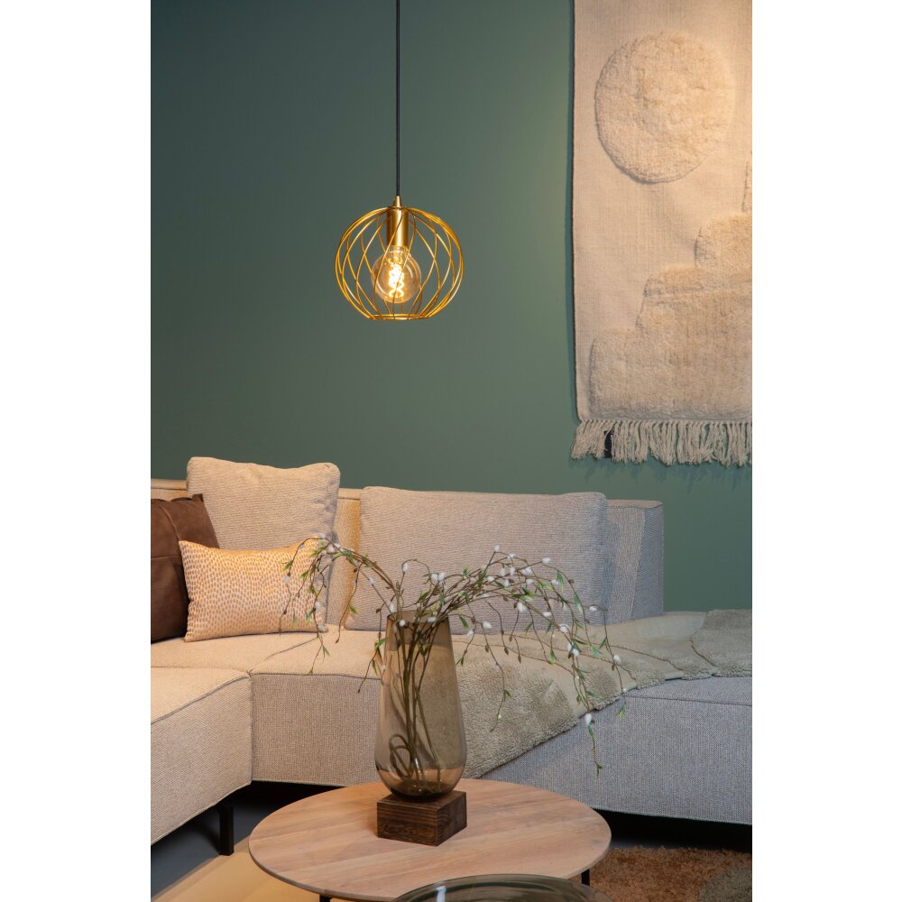 Lucide DANZA Lampadario a sospensione Nero, 1-Luce main product photo